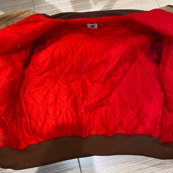 Vintage Carhart RED Quilt Lined Detroit Jacket - Picture 11 of 11